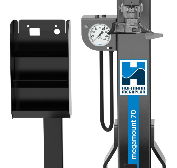 Pedal operated inflation system & handy tool holder