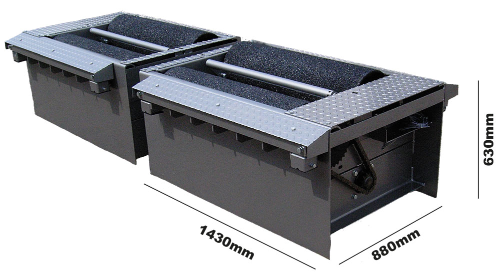 ingroundbtDIMS BT260 Heavy Duty In-ground Roller Brake Tester for Commercial Vehicles