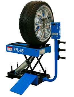 pfl65 Megaspin 1200P Wheel Balancer and PFL-65 Wheel Lifter Package