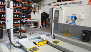 MOT Testing Bay Layout Example Lift in tyre shop